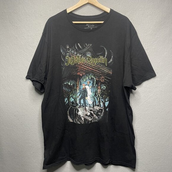 Jujutsu Kaisen Crunchyroll 2XL Black Graphic T-Shirt Anime Fan Apparel - Picture 1 of 6